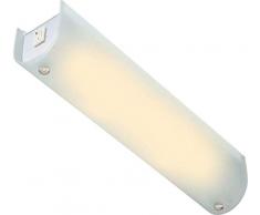 Globo Spiegelleuchte Chrom Glas satiniert, Schalter 2 x 40 W, E14, 230 V, 35 x 7.5 cm 4101