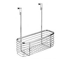 InterDesign 56070EU Axis X2 Korb zum Hängen über den Schrank, Chrom