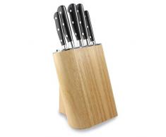 Rockingham Forge KB-100RW/5 Messerblock, Kautschukholz, Rubber Wood, Knife Block Set
