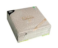 Papstar, 50 Servietten ROYAL Collection 1/4-Falz 40 cm x 40 cm grau Casali, #84889