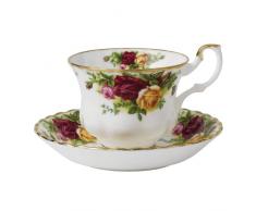 Royal Albert Old Country Roses Teetasse und Untertasse Set, bunt