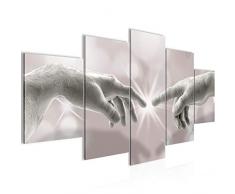 Bilder Erschaffung Adams Michelangelo Wandbild 200 x 100 cm Vlies - Leinwand Bild XXL Format Wandbilder Wohnzimmer Wohnung Deko Kunstdrucke 5 Teilig - MADE IN GERMANY - Fertig zum Aufhängen 612051c