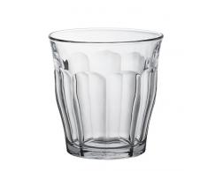 Duralex 511810 Picardie Trinkglas, Wasserglas, Saftglas, 310ml, Glas, transparent, 6 Stück