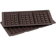 Lurch FlexiForm Waffel Silikonbackform, 3 Fach, 2er Set, Silikon, Braun, 29 x 15 x 3 cm