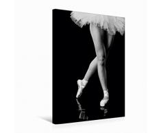 Premium Textil-Leinwand 50 cm x 75 cm hoch Ein Motiv aus dem Kalender Ballerina I | Wandbild, Bild auf Keilrahmen, Fertigbild auf echter Leinwand, Leinwanddruck