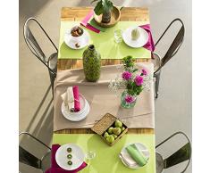 Coucke 3152192181221 Uni Tischläufer Baumwolle 48 x 150 cm, Baumwolle, Mandarine, 48 x 150 x 0,03 cm