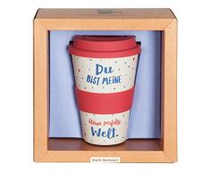 Grafik Werkstatt // Bambusbecher // Kaffeebecher // Coffee-to-Go // Trinkbecher // 400 ml // Bamboo-to-go // Perfekte Welt