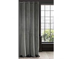 Eurofirany Vorhang Velvet Grafit Samt 1 Stk. Weich 10 Ösen Edel Elegant Hochwertig Glamour Schlafzimmer Wohnzimmer Lounge, Stoff, 140x250cm