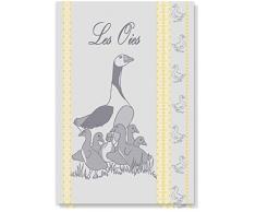 Le linge de Jules Les Gans Geschirrtücher, Jacquard, gewebt, 50 x 70 cm, 100% hochwertige Baumwolle, 2 Stück