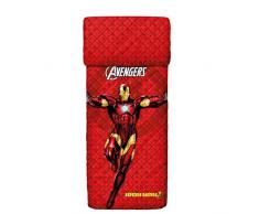 Bassetti Iron Man Tagesdecke, Baumwolle, Rot, Single, 260 x 170 x 0.1 cm