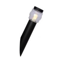 Lucide MIRANE - Wandleuchte Außen - Ø 9 cm - E14 - IP44 - Schwarz