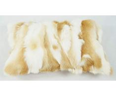 bokke Fellkissen Rabbit, Naturfell, Naturbeige, 30x50cm