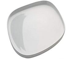 Alessi OVALE Servierplatte aus Steingut, Weiß, 8 x 39 x 4.5 cm