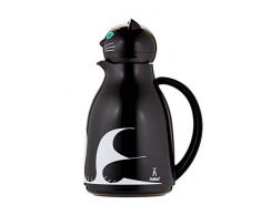 Helios Thermo-Cat Isolierkanne, Kunststoff, Schwarz, 1 Liter