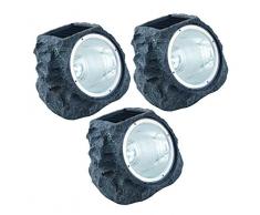 EGLO Solarleuchte, Verschiedene Materialien, Integriert, Silber