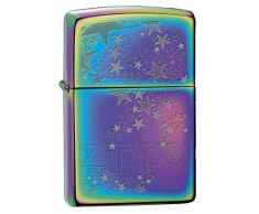 Zippo 60001072 Star Burst Feuerzeug Messing Spectrum 3,5 x 1 x 5,5 cm