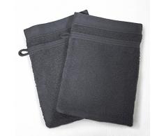 Douceur DIntérieur - 1800438, Waschlappen , 15 X 21 Cm , Vitamine , Frottee 450 G Unifarben , Grau