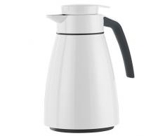 Emsa 513808 Isolierkanne, Edelstahl 1 Liter, Aroma Diamond, Quick Tipp Verschluss, Weiß, Bell