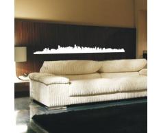 Indigos WG20508 Wandtattoo w508 Skyline Vancouver Wandaufkleber, 96 x 9 cm, weiÃ