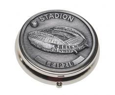 Schnabel-Schmuck Leipzig Taschenaschenbecher Zinnauflage Fußballstadion