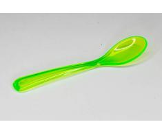 Kimmel Eierlöffel Babylöffel Dessertlöffel (6 Stück) Mehrweg, Kunststoff, Grün Transparent