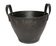 Benta 99170 Holzkorb Gummi, schwarz, 43 x 40 x 39.5 cm