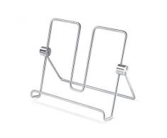 ZACK 20647 Alessa Kochbuchständer, Edelstahl matt