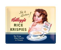 Nostalgic-Art 23134 Kelloggs - Sh-h Listen!, Blechschild 30x40 cm