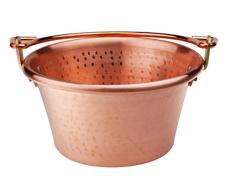 Pentole Agnelli Kupfer und Gebäck cocm44 m24 Family Cooking Topf mit Griff Bügel, 24 cm