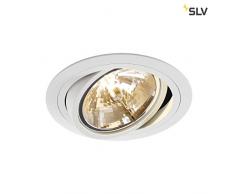 SLV New TRIA 1, Einbauleuchte, Aluminium, G5.3, weiß matt