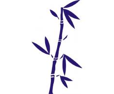 INDIGOS 4051095036289 Wandtattoo w331 Bambus Gras Wandauskleber in 3 Größen, 80 x 43 cm, blau