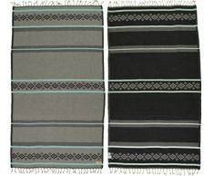 Bersuse Waikiki Türkisches Handtuch, 100% Bio-Baumwolle, 94 x 178 cm, Grau/Mintgrün, 1 Stück