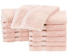 Pinzon Waschlappen aus Biobaumwoll-Mischgewebe, 12er-Pack, Blush