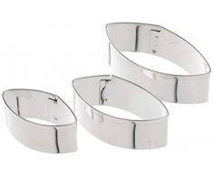 Städter Ausstechform, Edelstahl, 3er-Set oval