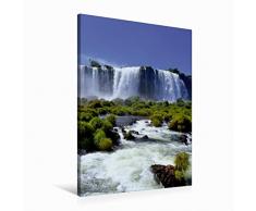Premium Textil-Leinwand 60 cm x 90 cm hoch Iguazu WasserfÃ¤lle | Wandbild, Bild auf Keilrahmen, Fertigbild auf echter Leinwand, Leinwanddruck