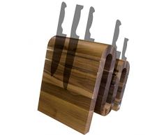 Arte Legno, magnetischer Messerblock und elegantes Küchenaccessoire, walnuss, 14 Knives