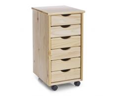 Zeller Rollcontainer, Kiefer / 34 x 39 x 65