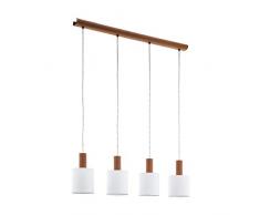 EGLO CONCESSA 3 Hängeleuchte, Stahl, 40 W, braun