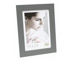 Deknudt Frames S226K7 Bilderrahmen 20x30 Basic, breite graue Holzleiste Holz Fotokader