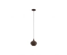 EGLO CAMBORNE Hängeleuchte, Stahl, 60 W, dunkelbraun, creme