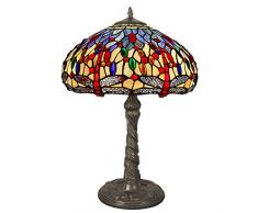 Arte Dal Mondo Dragonfly Tisch- & Nachttischlampen, Metall, E27, Multicolore