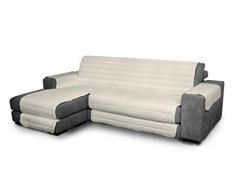 Elegant Couchüberzüge, creme 290cm +chaiselongue, 100% Mikrofaser