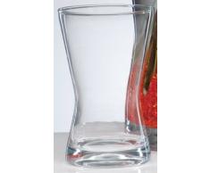 Sandra Rich 360240 Vase, Glas, transparent, 25 x 12.6 x 11.6 cm
