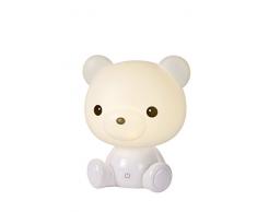 Lucide DODO Bear - Tischlampe Kinderzimmer - LED Dim. - 3 StepDim - Weiß