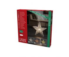 Konstsmide 3554-600 Kupferfarbener Metallstern stehend / für Innen (IP20) / VDE geprüft / 230V Innen / ohne Leuchtmitel / schwarzes Kabel