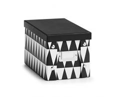 Zeller 17540 Aufbewahrungsbox Triangle, Pappe, ca. 16,5 x 28 x 15 cm