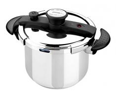 Monix Easy Schnellkochtopf 7,5 l, Edelstahl, Grau und Schwarz, 27 cm