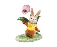 Goebel Ostern Figur Osterhase, Porzellan, Mehrfarbig, 12x8x14 cm