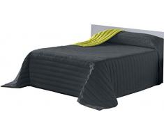 Lucena Cantos - Tagesdecke zweifarbige, Faser 120 gr, (Grau/Gelb, 250 x 270)