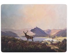 Creative Tops Highland Stag 4er-Set große Tischsets mit Korkrückseite, 40 x 29 cm (15¾ x 11¼ Zoll)